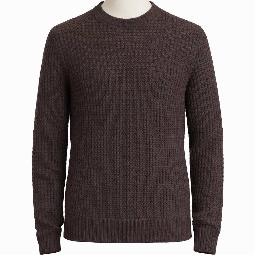 All Saints Dark Brown Crewneck Sweater XS men’s or woman’s s